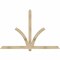 Ekena Millwork Redmond Rough Sawn Timber Gable Bracket, Douglas Fir, 84"W x 56"H x 2"D x 4"F, 16/12 Pitch GBW084X56X0204RED00RDF - alternate 1